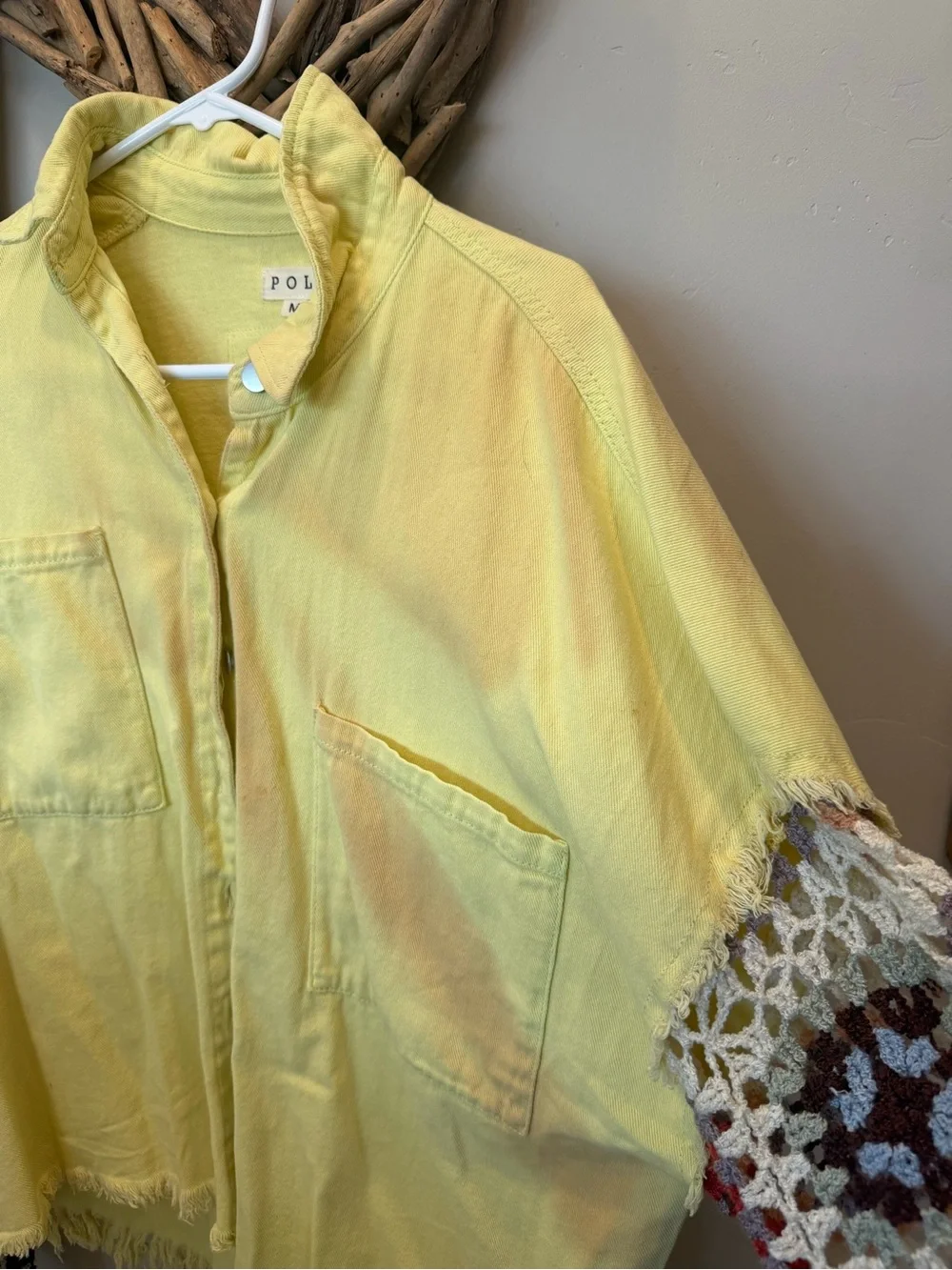 POL Light Yellow Cotton Jacket